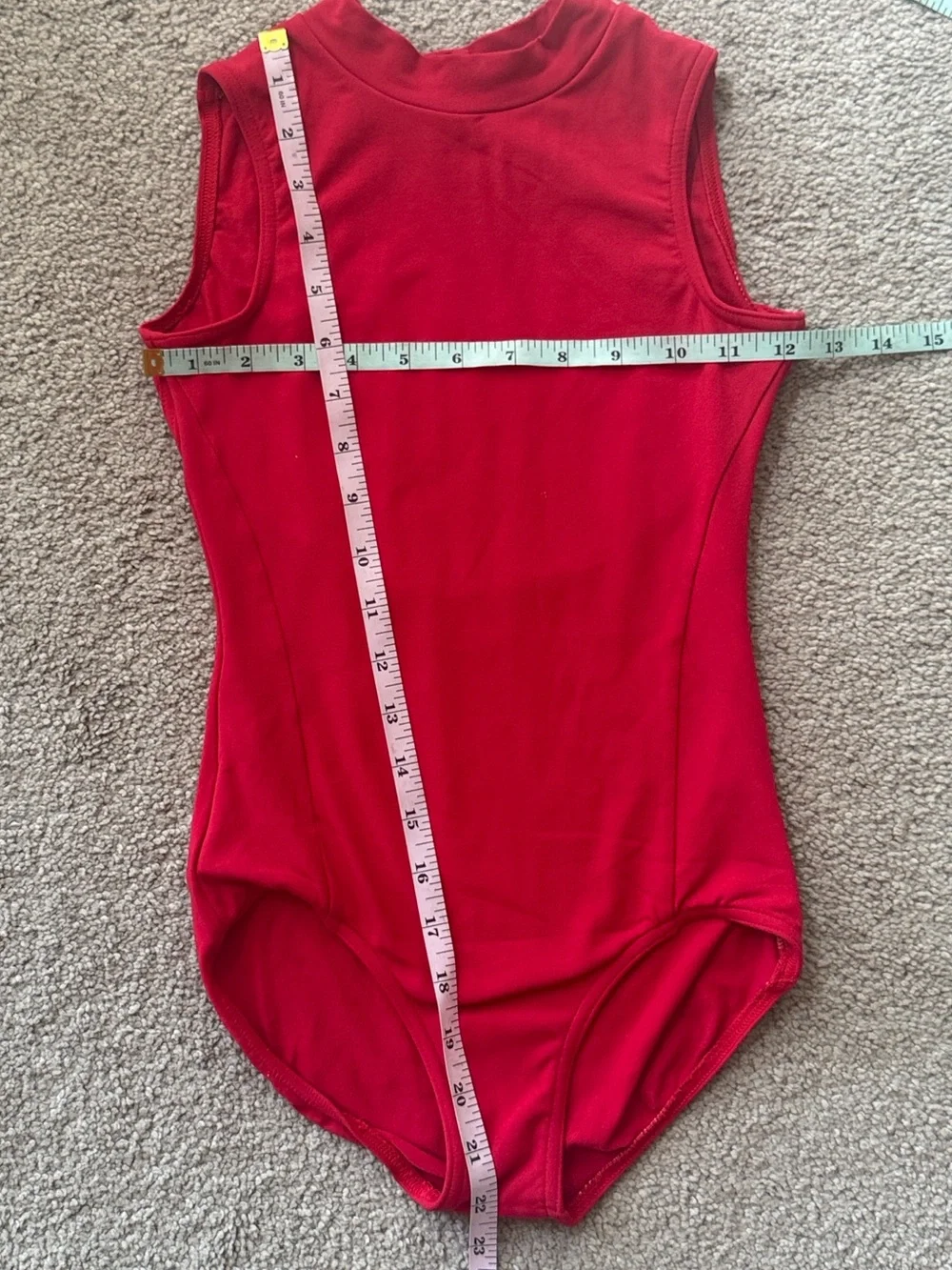 Capezio Studio Collection High Neck Leotard in Scarlet!